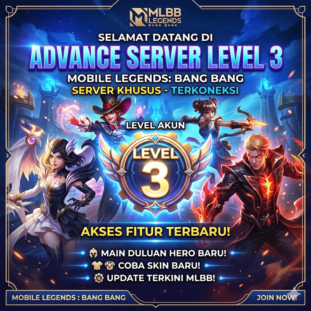 Akun Mobile Legends | Level 3 | 2 Bercabang